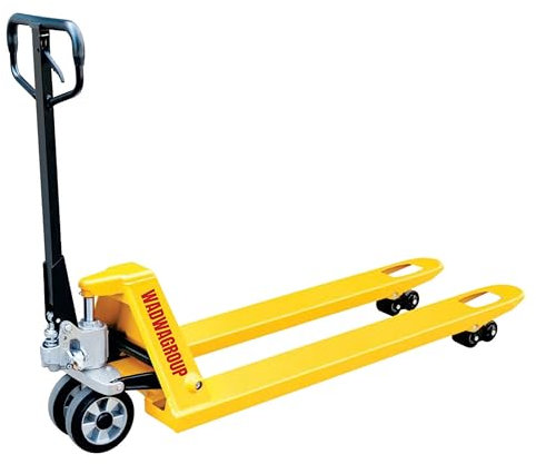 Kajal Sistema hidráulico 3000 kg – transpaleta de alto rendimiento, elevación manual con pedal de palanca, bomba reforzada, horquilla 1150 – 1220 mm