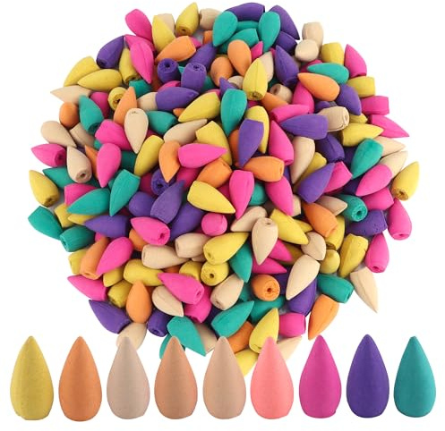 280 pièces Encens Cone, Cônes d'Encens à Reflux, Cônes D'encens À Refoulement, pour Brûleur D'encens pour la Maison,Restaurant,Toilet