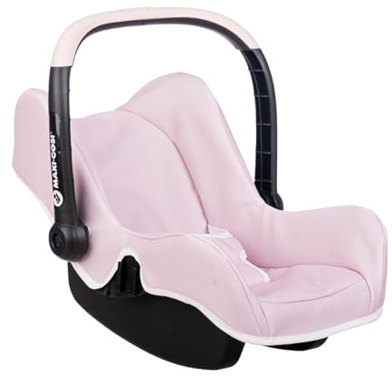 Smoby – Maxi-Cosi Puppen-Autositz – Puppenzubehör mit verstellbarem Tragegriff & Sicherheitsgurt – Integriertes Staufach – Für Puppen bis 42 cm, ab 3 Jahren