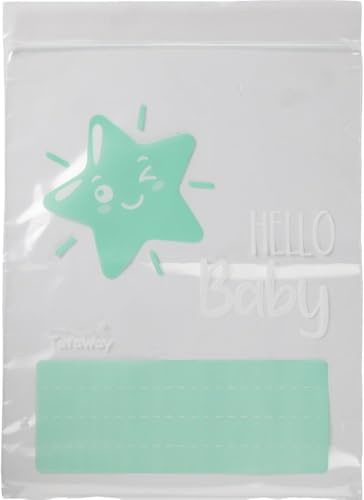 Tataway Sacchetti Corredo Baby 5pz – Set Bustine per Neonati– Organizer Indumenti, Accessori e Cambio Bebè – Chiusura Sicura, Morbidi e Riutilizzabili