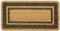 Fußmatte aus natürlicher Kokosfaser, für den Außenbereich, Eingangstür, Rückseite rutschfest, Schmutzfänger, Modell: Kokos, Rand, 40 x 80 cm, Braun