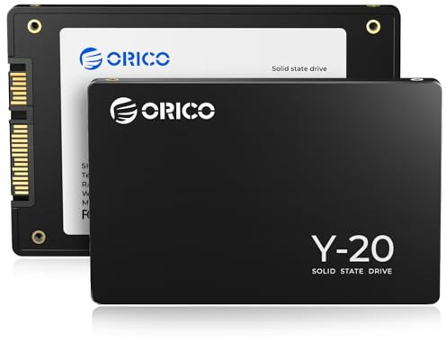 ORICO 1To SATA SSD, SSD 2.5 Interne, Jusqu'à 500Mo/s, 3D NAND Flash, Compatible avec Les Ordinateurs Portables et Les PC de Bureau- Y20