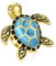 Schildkröten Charm für Pandora Charms Goldschildkröte, Ozean, Sommerschmuck