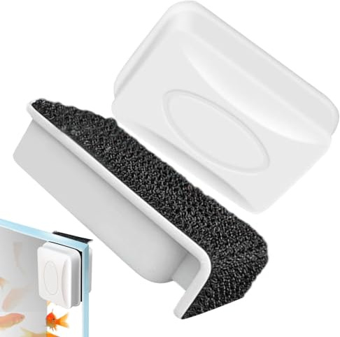 Nettoyeur magnétique pour aquarium, nettoyeur de verre d'aquarium, aimant de nettoyage pour aquarium avec double aimant pour l'entretien du verre d'aquarium