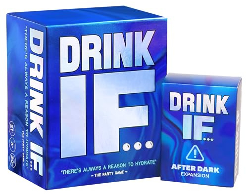 Drink IF… Adult Drinking Game for Parties + After Dark Expansion Set | Funny Icebreaker & Conversation Starter Card Game for Friends and Groups | Great for Game Night and Pregames| Fun Gift for Adults