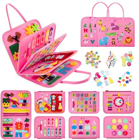 IZDUDO Busy Board Montessori, Planche Activité Tableau Sensoriel, Livre Jouet de Développement Motricité Fine & Éducation Préscolaire, Jeux Educatif pour Garcon Fille#7