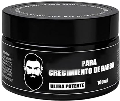 Crema para Barba - Bálsamo para Bigote para el Crecimiento de la Barba - Bálsamo Acondicionador Hidratante 100ml Para Crecimiento Estilizado Piel Facial