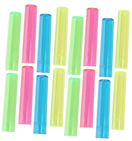 Alipis 200 piezas Protectores para Punta de Lápiz Transparente y Coloridos Tapas Protectores Prácticos y Seguros para Extender Duración de Lápices Material Plástico Duradero para Uso