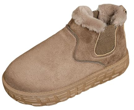 Stivaletti da Neve Donna Stivali Pelle Vera canadesi Uomo Scarpe Trekking Invernali Stringati Offerta