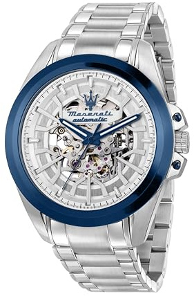 Maserati Traguardo Reloj Automático para Hombre | Acero, Caja 43.00mm, Pulido, Satinado, R8823112006