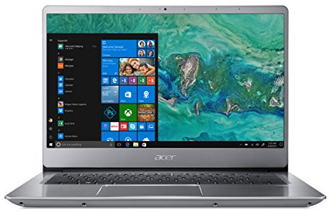 Acer Swift 3 SF314-54-8918 Notebook con Processore Intel Core i7-8550U, RAM da 8 GB DDR4, 256 GB SSD, Display 14 Full HD IPS LED LCD, Scheda Grafica Intel UHD 620, Windows 10 Home, Silver