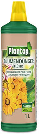 Plantop Blumendünger flüssig für alle Grün- und Blühpflanzen, NPK-Düngerlösung 7+3+6 chloridarm, 1 Liter