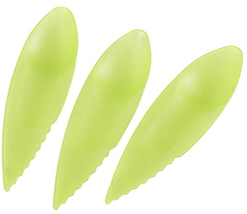 Zonster Cucchiaio Cucina Kiwi Frutta Cucchiaino di Plastica Peeleer Cutter Cucchiaio Accessori Cucina Colore Casuale 3 Pezzi