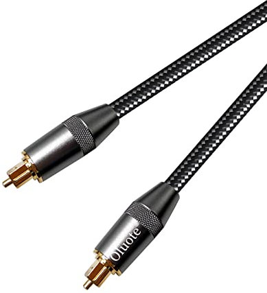 Oluote Cavo Ottico Audio Digitale, Cavo Optical Toslink Cavi 24K Oro, per Soundbar, TV, Impianti HiFi, Console di Gioco, Impianti Home Cinema (1.5M)