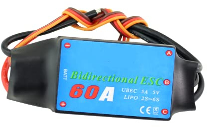 DollaTek Double Sides Brushless ESC Underwater Thruster Ricambi per barche per auto RC - 60A