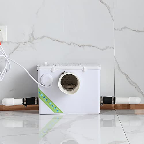 LeTkingok Bomba Trituradora Sanitaria 220V, Triturador Automático de Aguas Residuales Baño Inodoro Fregadero Pulverizador Eléctrico Dispositivo Séptico Elevador de Aguas Residuales (C)