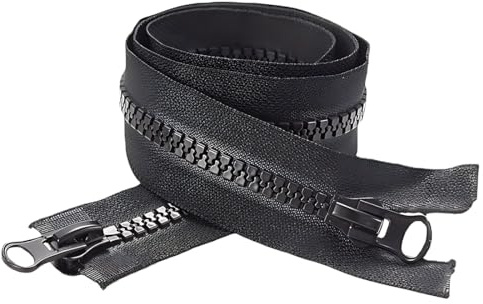 LuLiyLdJ Doppia Testa Cerniera Lampo Lunga 70 cm, Cerniere Lampo Divisibili, per Cucito e Artigianato per Stoffa Vestiti Borse per Cucire a Macchina Patchwork Tessuto di Cotone, 1 Pezzo