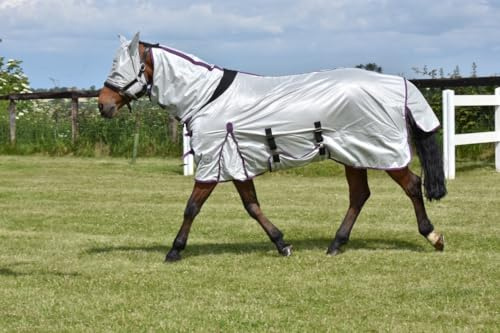 Fly Rug Horse Fly Rug Combo Mesh With Free Fly Mask Lightweight Bug Protection Fly Sheet For Horses (5'6'')