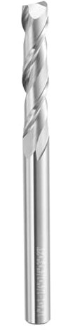 sourcing map Spiral Router Bit 1/4 Cut Dia 2 Flutes Up Cut End Mill Bits Milling Cutter for Wood Carving Engraving (1/4 Shank 1-1/4 Cut Length 3 Long 30 Degree Helix HRC44-46)