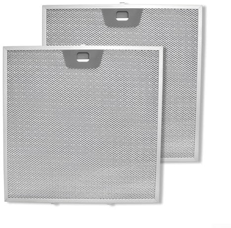 Filtro antigrasso in metallo per cappa aspirante, 2 pezzi, filtro di ventilazione per cappa aspirante, filtro antigrasso in metallo, 30 x 30,2 x 0,8 cm