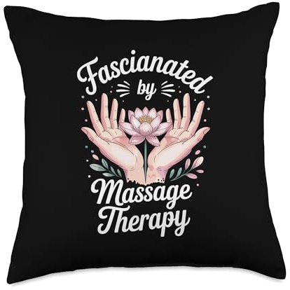 Funny Massage Therapist Fascianated by Massage Therapy Throw Pillow