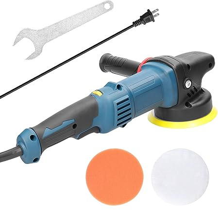 Belt Sander, Eccentric Polisher 980W Polishing Machine Eccentric Sander Wood Furniture Car Polishing Machine 6 Variable Speeds 5' 125mm Disc
