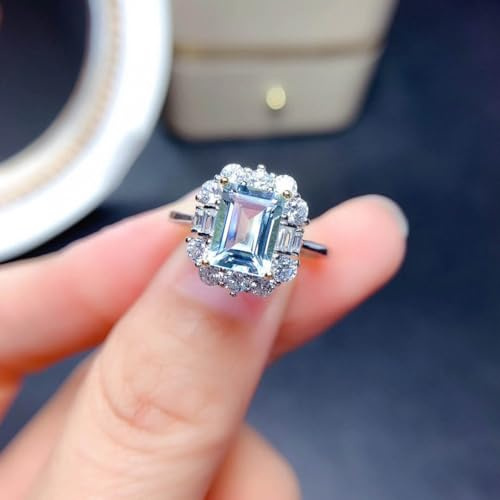 Feng Shui， Ametist Cocktailringar Lila Justerbar OpenRainbow Ring Damförlovningsring Princess Cut Diamantring Färgglad diamantring（lila）