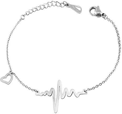 Accent Hanna damarmband kedjearmband armsmycken rostfritt stål hjärtslag 5030415, Rostfritt stål