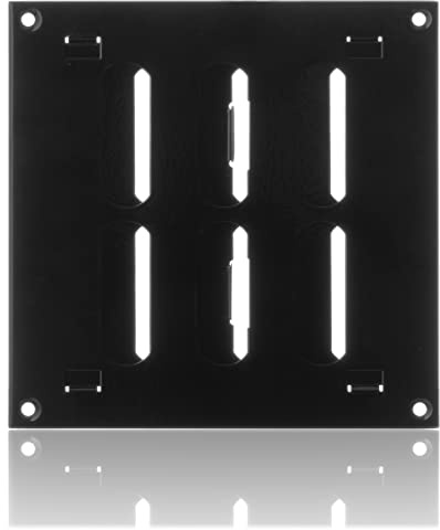 150x150mm Rejilla de Ventilación Regulable Negra - Rejillas Metálicas
