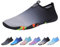 EDOTON Water Shoes Mens Womens Aqua Beach Shoes Lightweight Barefoot Shoes Quick Dry Swim Shoes for Sport Swimming Pool Yoga Running Diving Boating Surf (4.5 UK,Gradient White and Black Gray)