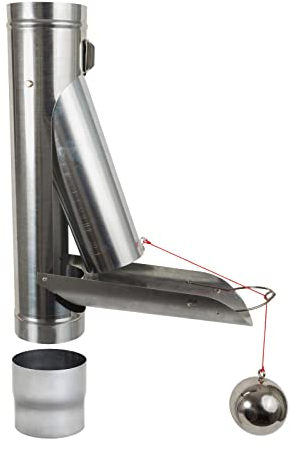 Regenwasserklappe Zink automatisch mit Schwimmer DN 76 inkl. Adapter Regenrohrklappe mit Kugel zum Befüllen von Regentonnen, Regenfässer und kleineren Regenwassertanks.