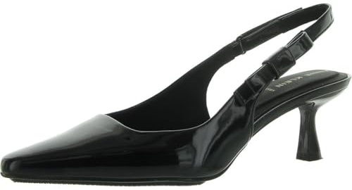 Anne Klein Women's Slingback Heel Pump Carmel, Black Patent, 10