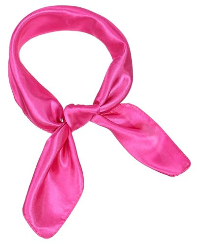 Yolev Bandana Damen Seide Halstuch Quadratischer Schal Vintage Seidenschal Seidentuch Haare Handtasche 1950er Jahre 60 x 60 cm
