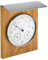 TFA Dostmann Analoge Wetterstation, für innen und außen, Barometer, Thermometer, Hygrometer, wetterfest geölte eiche l210 x b106 x h297 mm