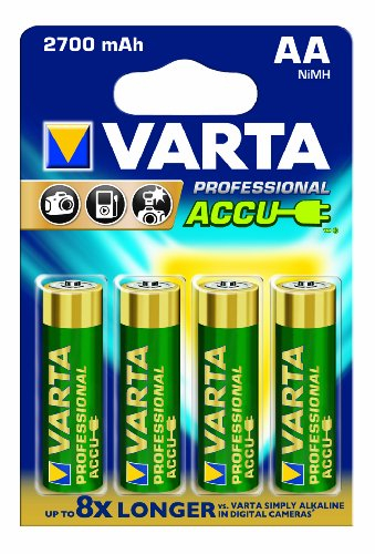 Varta Professional NiMH Akku AA Mignon 2700 mAh 4er Pack