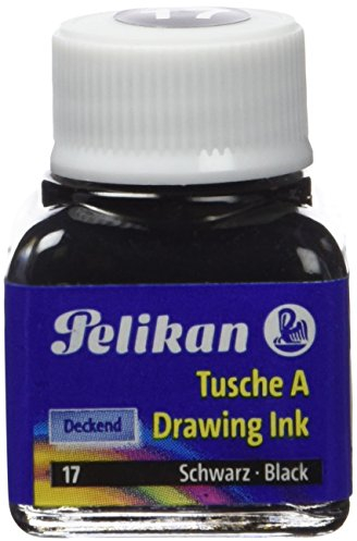 Pelikan Tusche A, Inhalt: 10 ml im Glas, schwarz (17) VE=1