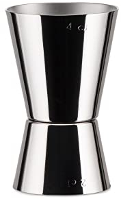 Alessi Cocktail Maßnahme, Edelstahl, Silber, 28 x 4.5 x 17 cm