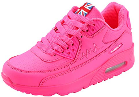 PADGENE Femme Baskets Mode Chaussures Sport Course Sneakers Fitness Gym athlétique Multisports Outdoor Casual,Rose,39 EU