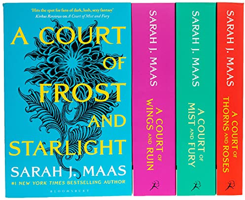 A Court of Thorns and Roses Series Sarah J. Maas 4 Books Collection Set (A Court of Thorns and Roses, A Court of Mist and Fury, A Court of Wings and Ruin, A Court of Frost and Starlight)