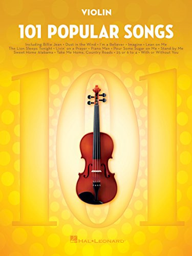 101 Popular Songs Violon | Recueil de Chansons Partitions Solo Pop Hits | Arrangements Faciles Intermédiaires Pratique Débutants Avancés | Livre Musique Instrumentale Hal Leonard Violonistes