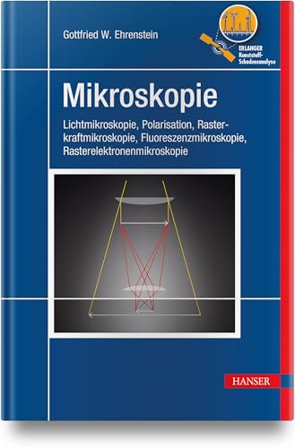 Mikroskopie: Lichtmikroskopie, Polarisation, Rasterkraftmikroskopie, Fluoreszenzmikroskopie, Rasterelektronenmikroskopie (EKS)