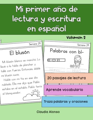 Mi primer año de lectura y escritura en español: Volumen 2 (Spanish Edition)