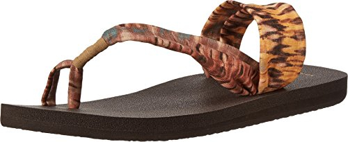 Sanuk Yoga Sling It on Womens Sandals Dusty Yellow Multi Prints
