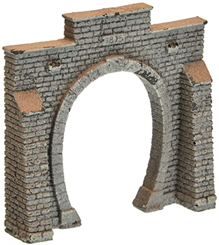NOCH® Tunnel-Portal, 1-gleisig, 7,9 x 7,6 cm, realistische Steinmauer für Spurweite N