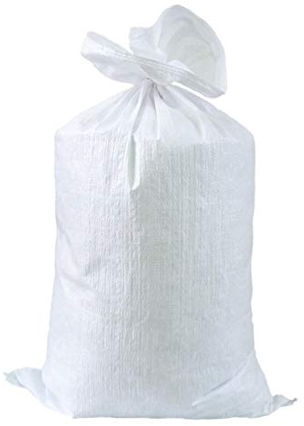Sackfabrik24 PP-Gewebesäcke 10er Pack 60 cm x 105 cm weiß Getreidesack Transportsack Lagersack unbedruckt für 50 kg