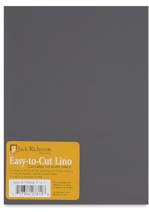 Richeson Easy to Cut Unmounted Linoleum- 5x7 Inch Sheet
