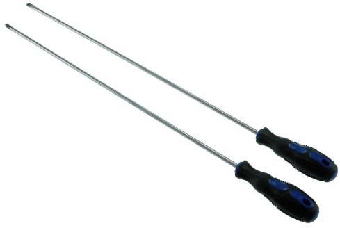 EXTRA LANG Schraubendreher Schraubenzieher SATZ PH2 + SL6 x 450mm Chrom Vanadium