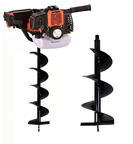 GT Garden Tarière Thermique 52 cm3 + mèches 150 et 250 mm