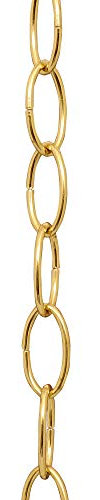 Buy It Better Ch-7 - Cadena de eslabón abierto para lámparas de techo, latón, 34 x 18 mm x 2 m