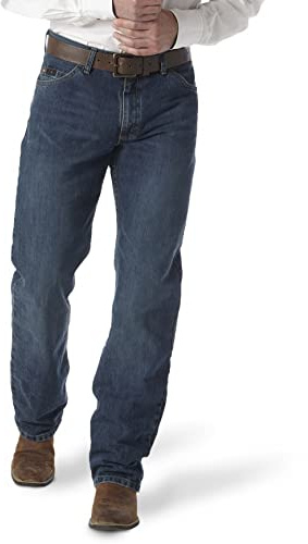 Wrangler Men's 20X 01 Competition Relaxed Fit Jean, River Wash, 32W x 32L